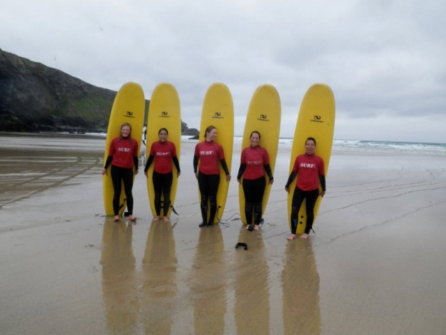 Surfing is a great activity for friends